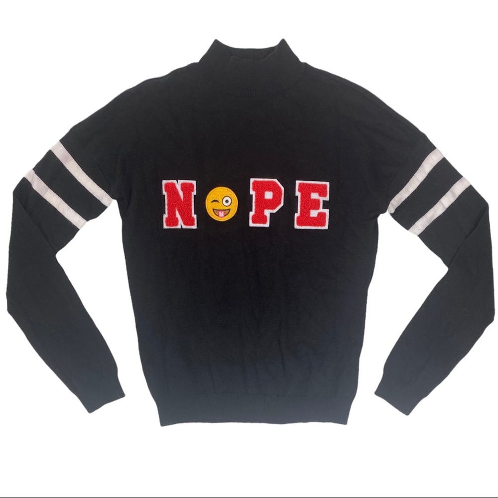 Ultra Flirt “Nope” emoji turtleneck! 😜